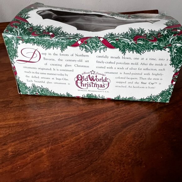 Vtg. Merck Old World Christmas Nutcracker Ornament Inge-Glas Germany w/Box Green - Picture 13 of 16